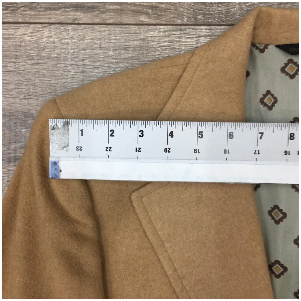 VINTAGE Mens Camel Hair Blazer Sport Coat Casual‎ Jacket Size 42R Classic Suit
